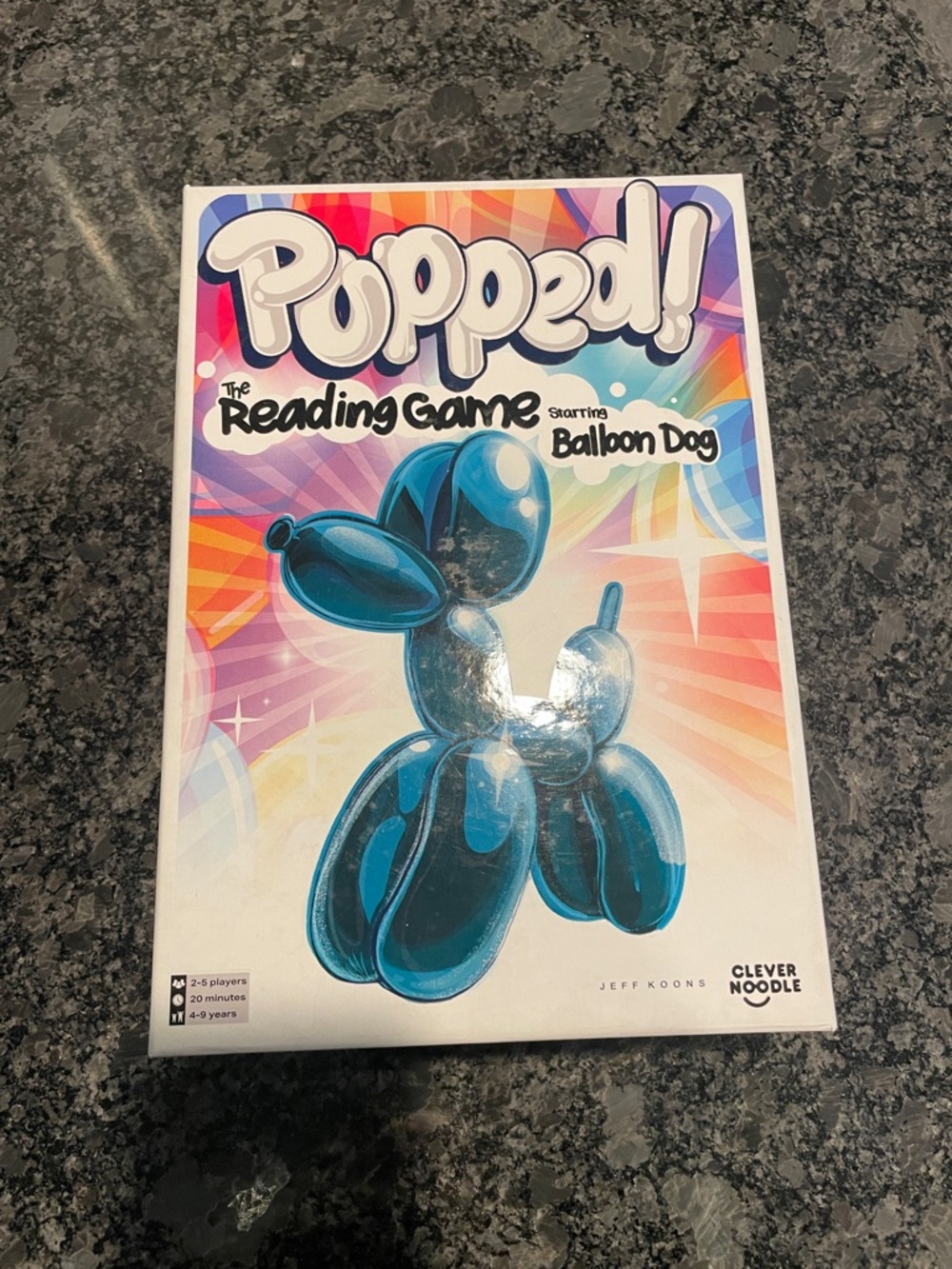 Popped! The Reading Game Starring Balloon Dog — Blue Balloon Artwork